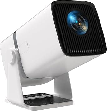 WZATCO Yuva Go Android Smart Projector 13.0, 6900L (2x brighter), supports 1080p and 4K, rotating design, automatic Keystone and 4D with Netflix, Prime etc, WiFi 6 and BT, screen mirroring, على Amazon.ae - متتبع الأسعار