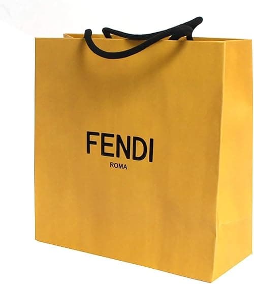 Fendi Shopping Tote Bag Designer Gift Bags Small Yellow on Amazon.ae - Price Tracker