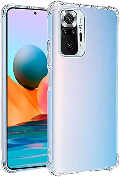 Case for Xiaomi Redmi Note 10 Pro/Note 10 Pro Max Cover Back Air Cushion Soft Silicone Shockproof Anti-Scratch Protective Bumper Shell Corner by Emodil ® (Clear) على Amazon.ae - متتبع الأسعار