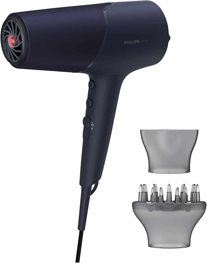 Philips 5000 Series Hair Dryer with ThermoShield Technology, 3 Heat and 2 Speed Levels, 2300 W Drying Power, BHD510/00 on Amazon.ae - Price Tracker