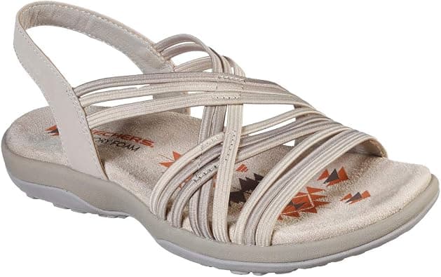 Skechers REGGAE SLIM - SIMPLY STRETCH womens Sport Sandal على Amazon.ae - متتبع الأسعار