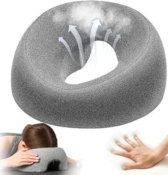 Face Down Pillow, Adjustable Memory Foam Face Down Pillow with Breathable Hole, Skin Friendly Face Cradle Covers, Soft Comfort Massage Headrest Covers for Massage Beauty Salon and Spa, Grey on Amazon.ae - Price Tracker