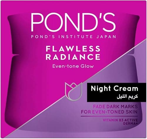 POND'S Flawless Radiance Moisturizing Night Cream, with Niacinamide for an Even-tone Glow, 50g على Amazon.ae - متتبع الأسعار