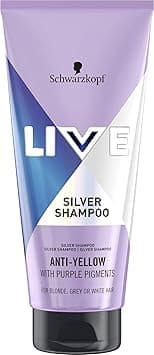 LIVE Schwarzkopf Silver Shampoo for Icy Blondes (200ml), Hair Toner Purple Shampoo for Neutralising Brassiness, Blonde Toner Eliminates Yellow Tones for Cool Blonde Shades on Amazon.ae - Price Tracker