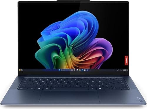 Lenovo Yoga Slim 7X Laptop with Snapdragon X Elite X1E-78-100 Processor, 14.5 “ 3K Touch OLED 1000nits Display, 32GB LPDDR5X-8448MT/s Memory, 1TB SSD, 1080P FHD/IR Hybrid Cam, Wi-Fi 7, and Win 11 Pro على Amazon.ae - متتبع الأسعار