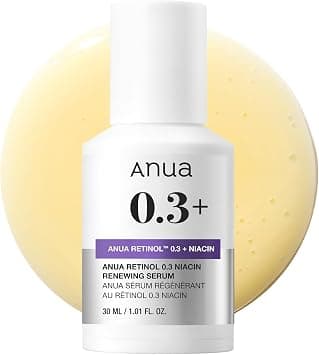 ANUA Retinol 0.3 Niacin Renewing Serum, For Anti-Aging with Hydration, Textured & Glass skin, 5% Niacinamide, Retinol For Face, Gentle for Beginner, Korean Skin Care, 30ml /1.01 fl.oz. on Amazon.ae - Price Tracker