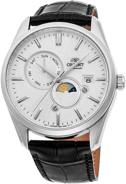 Orient RAAK0310 Sun & Moon Gen 5 Automatic Analog Wrist Watch for Men 41.5 mm Case Size Silver/Black on Amazon.ae - Price Tracker
