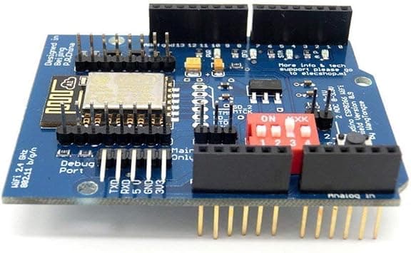 DollaTek ESP-12E ESP8266 UART Wireless WiFi Shield for Arduino UNO R3 على Amazon.ae - متتبع الأسعار