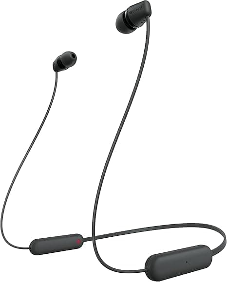 Sony WI-C100 Wireless in-Ear Bluetooth Headphones with Built-in Microphone, Black, Medium, WI-C100/B on Amazon.ae - Price Tracker