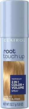 Clairol Root Touch-Up Color + Volume 2-in-1 Temporary Spray, Dark to Medium Blonde Hair Color, Pack of 1 on Amazon.ae - Price Tracker