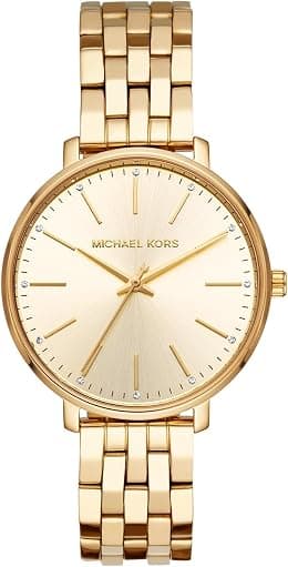 Michael Kors MK4595 - Pyper Three-Hand Stainless Steel Watch, Two-Tone Gold/Silver, One Size, MK4595 - Pyper Three-Hand Stainless Steel Watch - متتبع أسعار Amazon.sa
