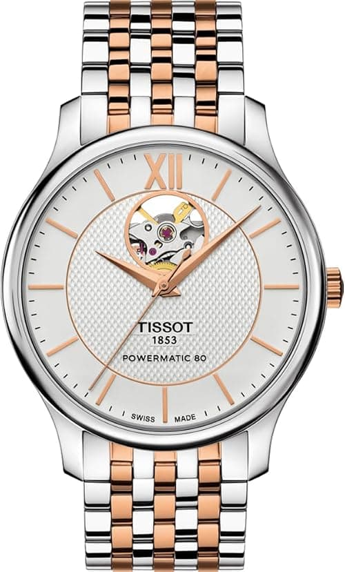 Tissot Tradition Silver Dial Two-Tone Men's Watch T063.907.22.038.01 on Amazon - Best Deal Finder