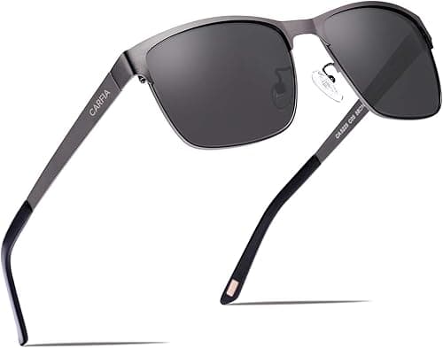 CARFIA Metal Mens Sunglasses Polarized UV400 Protection for Driving Fishing Hiking Golf CA5225 on Amazon.ae - Price Tracker