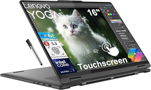 Lenovo Yoga 7i 2-in-1 Laptop, 16" FHD+ 2K Touchscreen Display, 12-core Intel Core Ultra 7 155U, 16GB LPDDR5X, 1TB SSD, Backlit KB, Fingerprint, Thunderbolt 4, Win 11 Home, Storm Grey, EAT 16GB USB Pen on Amazon.sa - Price Tracker