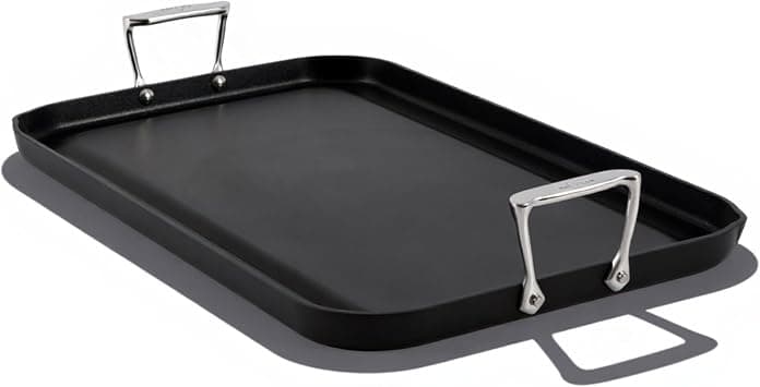 All-Clad HA1 Hard Anodized Nonstick Griddle 13x20 Inch Oven Broiler Safe 500F Pots and Pans, Cookware Black on Amazon.ae - Price Tracker