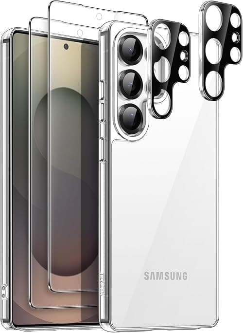 JETech 5 in 1 Case for Samsung Galaxy S25 Ultra, Anti-Yellowing, Clear على Amazon.ae - متتبع الأسعار