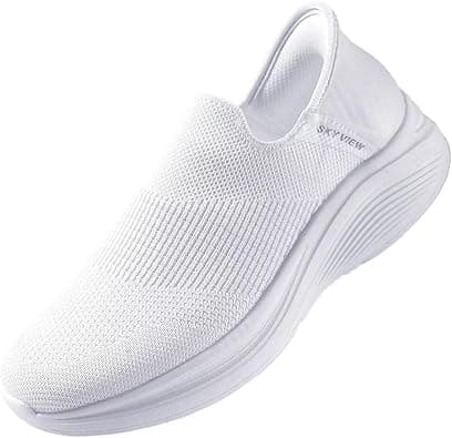 Men women's Walking Shoes Slip-On Lightweight Sneakers Running Shoes Exercise Tennis Shoes Fitness Sports Shoes Lightweight Breathable Soft Sole on Amazon.ae - Price Tracker