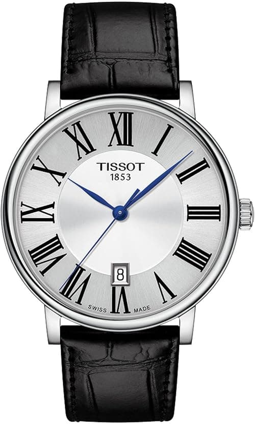 Tissot Unisex-Adult Carson Stainless Steel Dress Watch Black T1224101603300 on Amazon.ae - Price Tracker