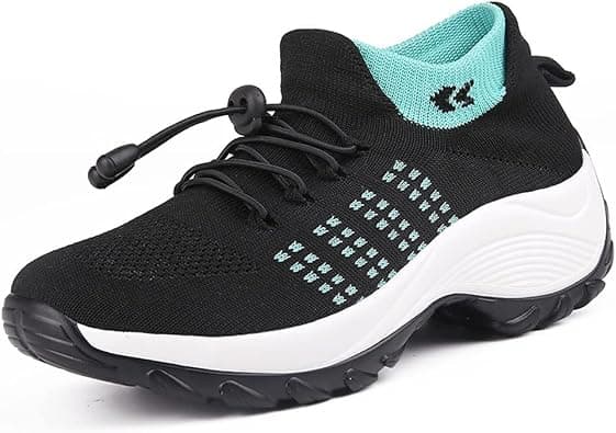 Morbuy Summer Women's Casual Sneakers Breathable Walking Shoes Comfortable Thick Sole Sports Sneakers Jogging Shoes for Leisure, Running, Fitness, Trekking on Amazon.sa - Price Tracker