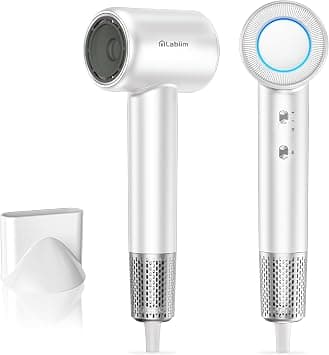 Hair Dryer, High-Speed Ionic Low Noise Blow Dryer with Brushless Motor for Fast Drying, Thermo-Control Quiet Compact Hair Blow Dryer, Hairdryer with 1 Nozzle Attachments for Home Salon Travel - White on Amazon.ae - Price Tracker