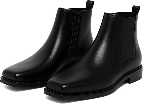 Kraasa THE Ashford – Men’s Stylish Vegan Leather Chelsea Boots with Side Zipper & Elastic Panel, Square Toe Ankle Boot (Tan/Black/Brown) on Amazon.ae - Price Tracker