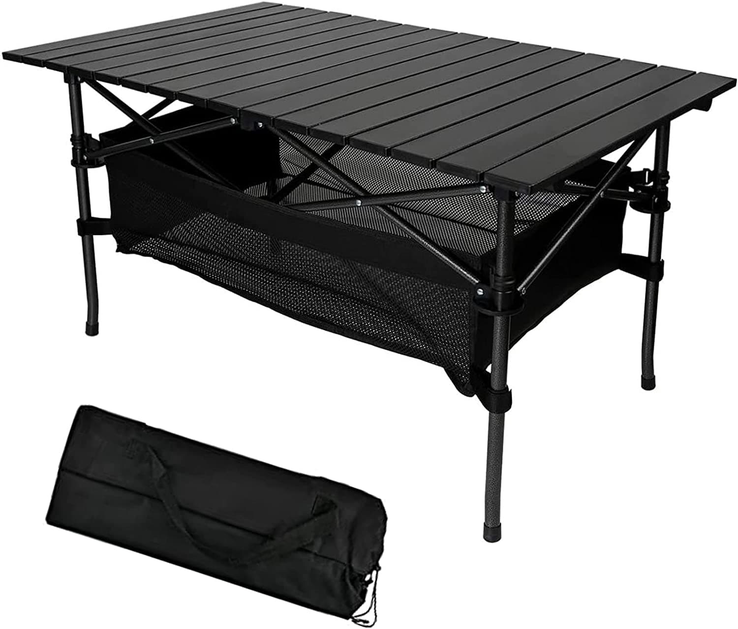 Jorunb Large Foldable Table,Portable Camping Table,Picnic Table,Backpacking Table with Storage Waterproof Pocket,for Outdoor BBQ,Cookout,Picnic,Beach 95 * 55 * 50cm on Amazon.ae - Price Tracker