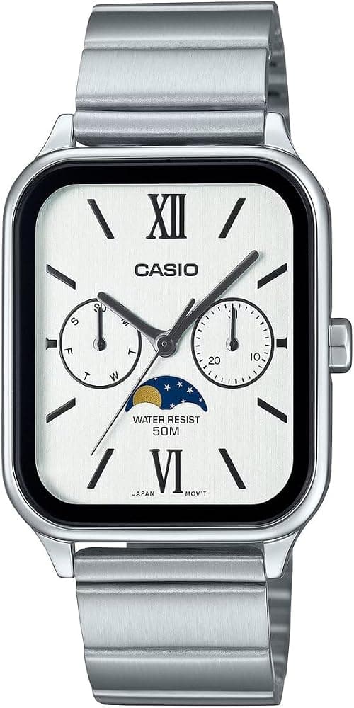 Casio Ladies Watch White Dial Silver Band on Amazon - Best Deal Finder