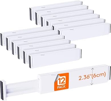 Lifewit 2.36" Upgrade Kitchen Drawer Dividers, Adjustable Drawer Organizer on Amazon.ae - Price Tracker