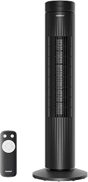 COMFEE' 30 Inch Tower Fan with Remote Control, Asthetic Standing Fan for Home Office Bedroom, 35W Energy with 3 Wind modes & 7 Hours Timer, Slim Design & Quiet on Amazon.ae - Price Tracker