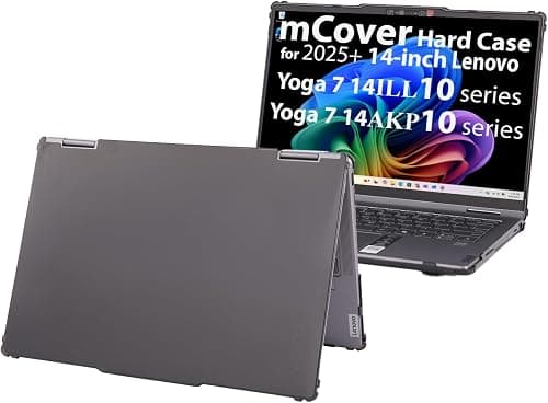 mCover case ONLY Compatible for 2025~2026 14-inch Lenovo Yoga 7 2-in-1 14ILL10 | 14AKP10 Series Windows Notebook Computers (NOT Fitting Any Other Models) (Black) على Amazon.ae - متتبع الأسعار
