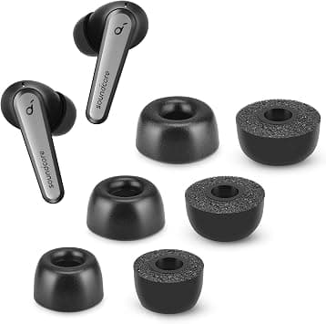 Memory Foam Tips for Soundcore Liberty Air 2 Pro, Anti-Slip Replacement Ear Tips for Anker True Wireless Earphone,Fit in The Charging Case, Perfect Noise Cancellation, 3 Pairs (Assorted Sizes, Black) on Amazon.ae - Price Tracker