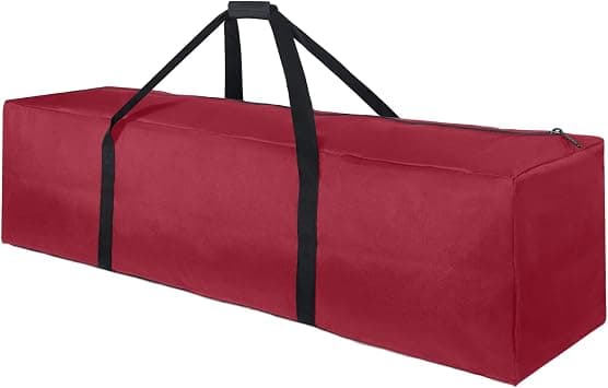 TOPDesign 1-Pack 46 Inch Extra Large Zippered Duffel Bag for Travel Camping Sports Equipment Storage, Waterproof Foldable Luggage Bag with Padded Handles (Red) on Amazon.ae - Price Tracker