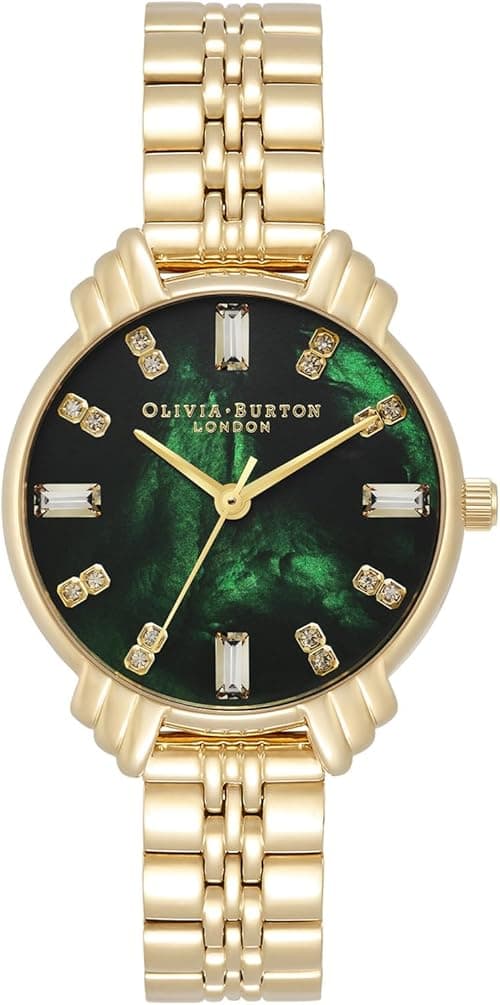 Olivia Burton Art Deco Analog Green Dial Women's Watch-OB16DC02, Green on Amazon.ae - Price Tracker
