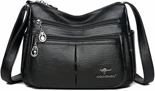 2023 Trend Women's Soft Brand Leather Shoulder Bags Multi-Layer Classic Crossbody Bag Luxury Designer Handbag Purse on Amazon.ae - Price Tracker