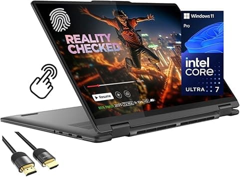 Lenovo Yoga 7i 2-in-1 Laptop, 16" 2K Touchscreen Display, Core Ultra 7 155U (Up to 4.80 GHz), 16GB DDR5, 1TB PCIe SSD, Wi-Fi 6E, Backlit KB, FP Reader, TB 4, Webcam, Keypad, PDG HDMI, Win 11 Pro on Amazon.sa - Price Tracker