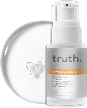 truth 진실 Luminous Glow Advanced Face Serum 30ml – Vitamin C 20%, Vitamin E, Ferulic Acid, Alpha Arbutin, Glutathione, Yuja Extract – Korean Brightening & Anti-Pigmentation Serum on Amazon.ae - Price Tracker