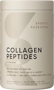 Sports Research Collagen Peptides Unflavored - 454 g on Amazon.sa - Price Tracker