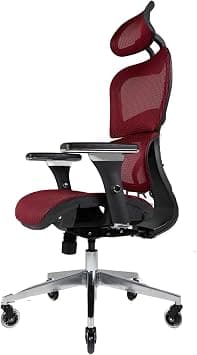 NOUHAUS Ergo3D Ergonomic Office Chair - Rolling Desk Chair with 3D Adjustable Armrest, 3D Lumbar Support and Blade Wheels - Mesh Computer Chair, Gaming Chairs, Executive Swivel Chair (Burgundy) on Amazon.ae - Price Tracker