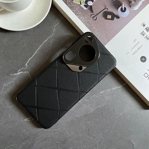 For Huawei Pura 70 Ultra Cover,Huawei Pro Stripe Of Stars And Arrows Case,Huawei Imitation Leather Cases,Ultra-Thin Simple P70 Cover (Black, Ultra) على Amazon.ae - متتبع الأسعار