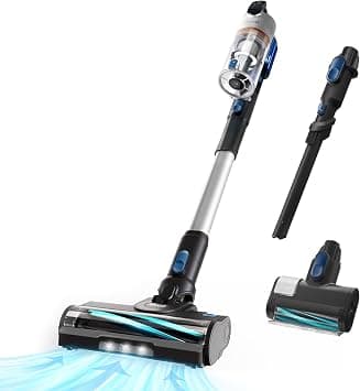 Levoit Cordless Vacuum Cleaner with HEPA Filter, Powerful 90AW 60Mins, Mini Motorized Brush&Crevice Tool with Anti Hair Wrap, Charging Wall Mount, Lightweight for Stairs, Carpet, Hardfloor, Pet Hair on Amazon.ae - Price Tracker