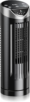 VCK 13'' Tower Fan for Bedroom,27ft/s Velocity Quiet Floor Fan,90° Bladeless Fan for Indoors with 3 Speeds,3 Modes,Oscillating Fans for Indoors,Portable Desk Table Fans for Room, Home,Office على Amazon.ae - متتبع الأسعار