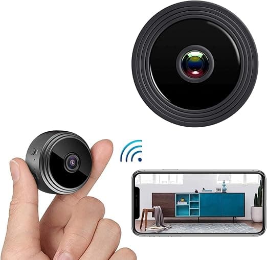 Mini WiFi Hidden Cameras,Wireless Spy Cameras with Video Live Feed, HD 1080P Home Security Cameras, Baby Nanny Cam,Tiny Smart Cameras with Night Vision and Motion Detection. on Amazon.ae - Price Tracker