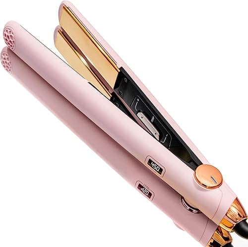 TYMO Flat Iron Hair Straightener and Curler 2 in 1 with 10s Fast Heating, 1 Inch Professional Titanium Straightening Curling Iron with 32 Adjustable Temp and Automatic Shut Off on Amazon.ae - Price Tracker