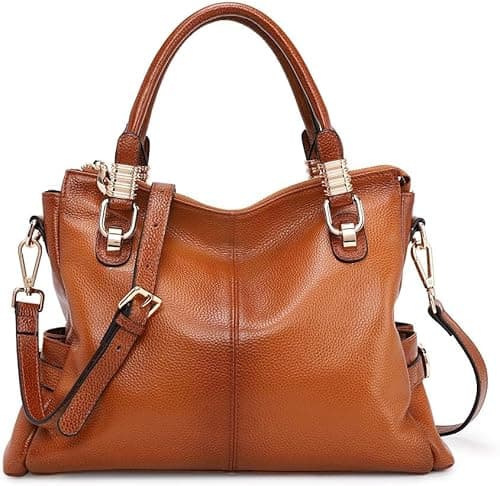 Kattee Women Genuine Leather Purses and Handbags Satchel Tote Shoulder Bag on Amazon.ae - Price Tracker