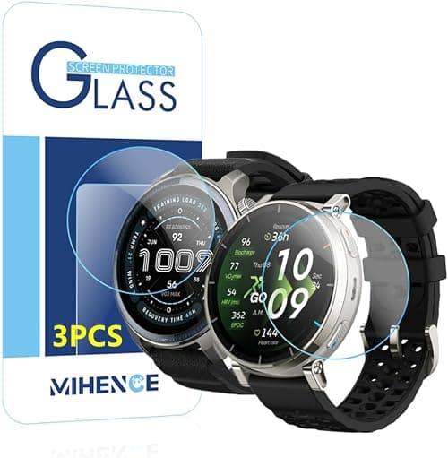 Screen Protector Compatible with Amazfit Balance 2 Smartwatch, 9H Tempered Glass Film (Pack of 3) on Amazon.sa - Price Tracker