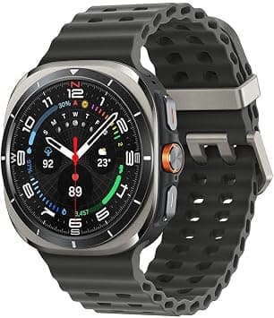Samsung Galaxy Watch Ultra (2025) Titanium Silver, LTE, 47mm Smartwatch, Durable Titanium Casing, Cushion Design, Quick Button, Al-Powered Health Monitoring (UAE Version) - متتبع أسعار Amazon.sa