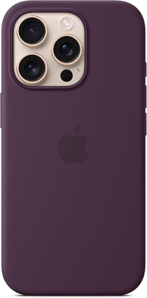 Apple iPhone 16 Pro Silicone Case with MagSafe - Plum on Amazon.sa - Price Tracker