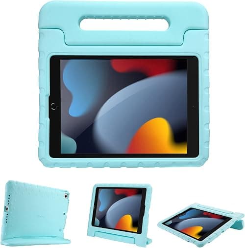 ProCase Kids Case for iPad 10.2 inch 9th 2021/ 8th 2020/ 7th 2019/ iPad Air 10.5" 2019/ iPad Pro 10.5, Shockproof Convertible Handle Stand Cover Light Weight Kids Friendly Case for iPad 9/8/7 -Aqua on Amazon.ae - Price Tracker