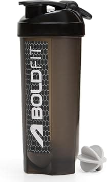 Boldfit Plastic Gym Typhoon Shaker Bottle, Leakproof Guarantee Sipper Bottle Ideal for Protein, Preworkout and Bcaas, BPA-Free Material (Typhoon Black, 650 Milliliters) على Amazon.ae - متتبع الأسعار