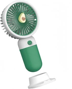 Mini Portable Handheld Fan, Cute Fruit Design Compact USB Fan, Rechargeable Fan with Detachable Stand, Quiet Desktop Cooling Fan for Travel, Office, and Outdoor Personal Fan (Avocado Green) on Amazon.ae - Price Tracker